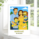 Karikatura z vlastní fotky Žlutí Plakát